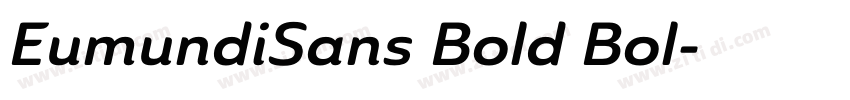 EumundiSans Bold Bol字体转换